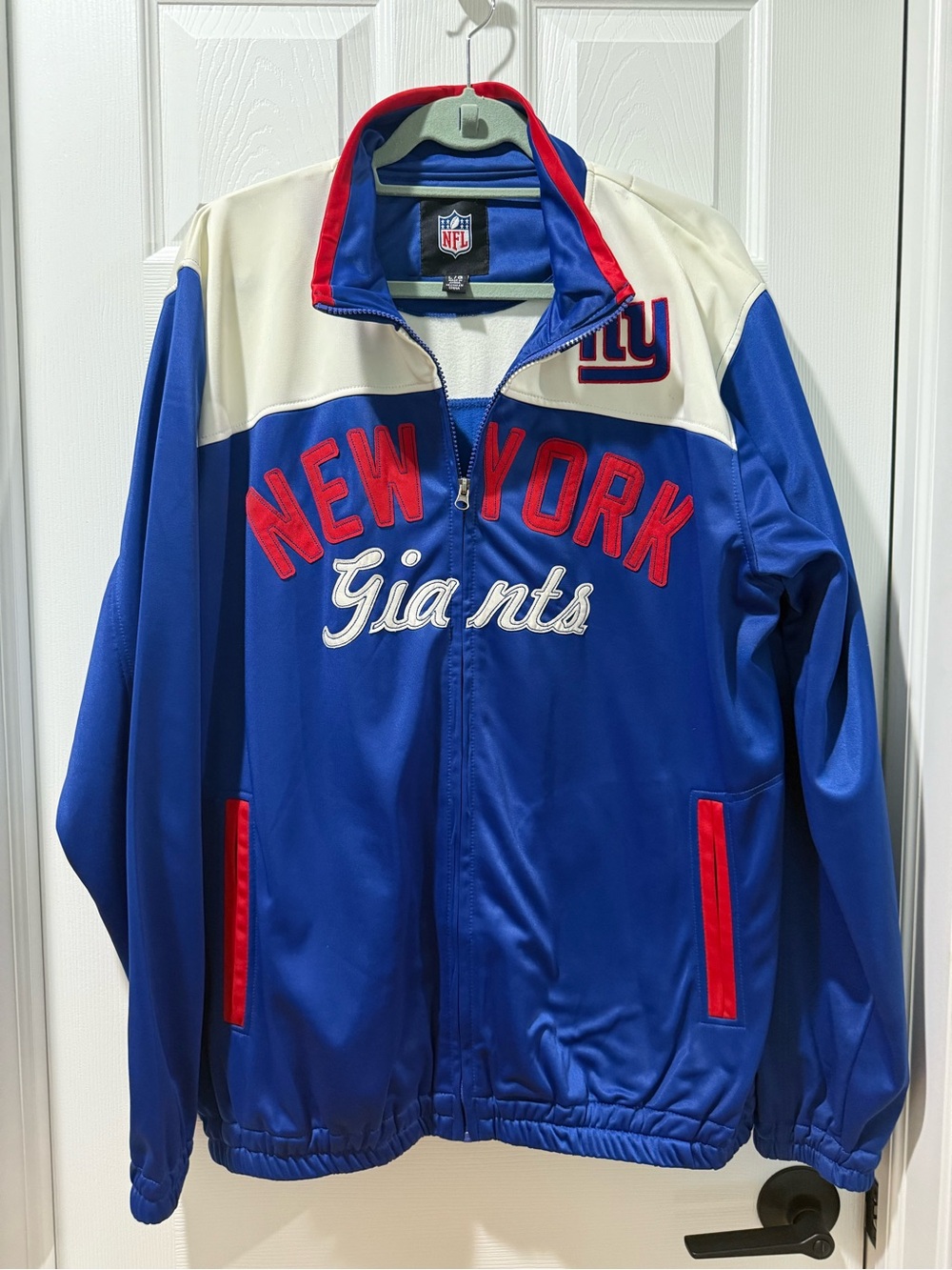 NFL New York Giants Royal Blue Jacket with Red & White Accents